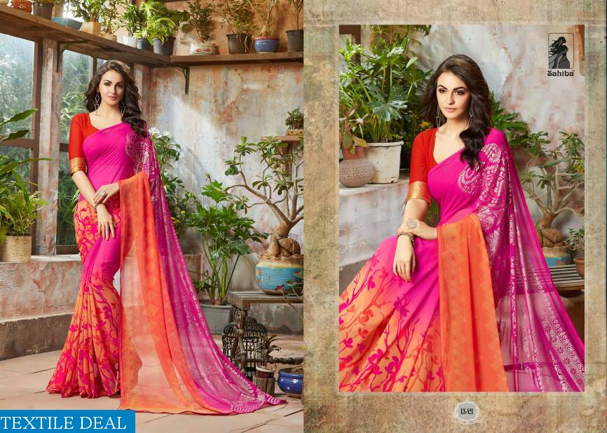 Sahiba lotus vol-8 Wholesale Fancy Fabrics Saree